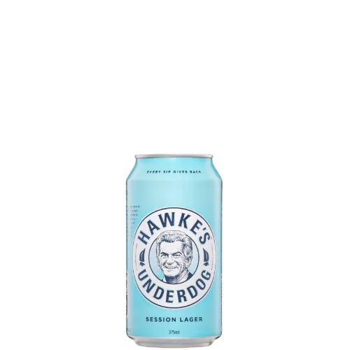 Picture of Hawke's Brewing Underdog Session Lager Beer Can 24 x 375mL
