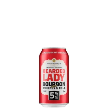 Picture of Bearded Lady Bourbon Blended Whiskey & Cola 5% 24 x 375ml Carton