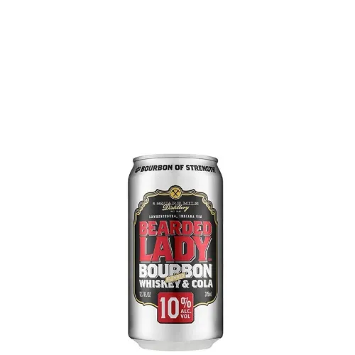 Picture of Bearded Lady Bourbon Blended Whiskey & Cola 10% 24 x 375ml Carton