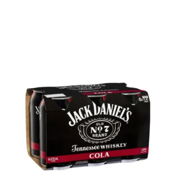 Picture of Jack Daniel's Black Old No. 7 Tennessee Whiskey & Cola 5% 24 x 375ml Carton