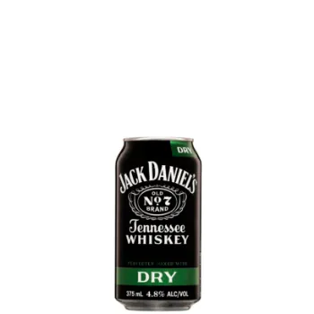 Picture of Jack Daniel's Black Old No. 7 Tennessee Whiskey & Dry 4.8% 24 x 375ml Carton