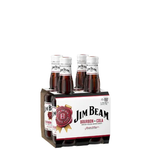 Picture of Jim Beam White Label Kentucky Straight Bourbon Whiskey & Cola 4.8% 24 x 330ml Carton