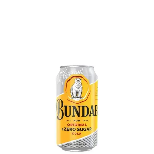 Picture of Bundaberg Original Rum & Zero Sugar Cola 375ml Can