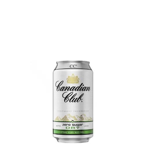 Picture of Canadian Club & Dry Zero 4.8% 375 ml