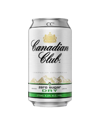Picture of Canadian Club & Dry Zero 4.8% 375 ml