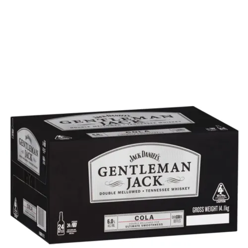 Picture of Jack Daniel's Gentleman Jack Double Mellowed Tennessee Whiskey & Cola 6% 24 x 375ml Carton