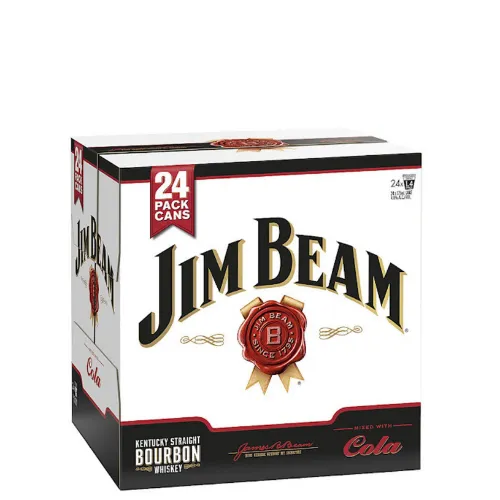 Picture of Jim Beam White & Cola Cans 4 Pack Cube 375ml