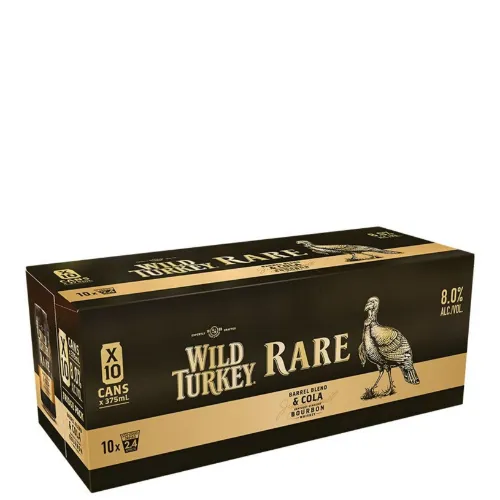 Picture of Wild Turkey Rare Bourbon & Cola 10 Pack 375ml