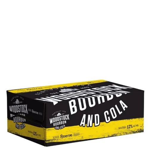 Picture of Woodstock Bourbon Reserve & Cola 12% Cans 24 x 200ml