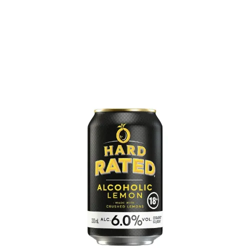 Picture of Hard Rated Lemon 6% Cans 330ml