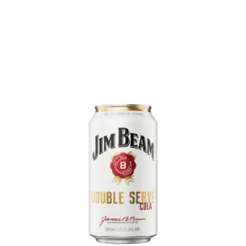 Picture of Jim Beam White Label Double Serve Kentucky Straight Bourbon Whiskey & Cola 6.7% 24 x 375ml Carton